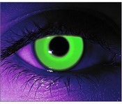 glow in the dark green colored contacts