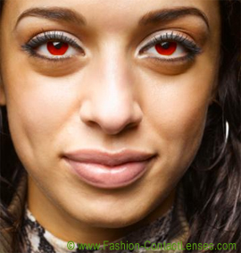 Red Colored Contact Lenses