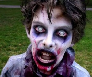 Halloween colored contacts - White-out Eye Zombie